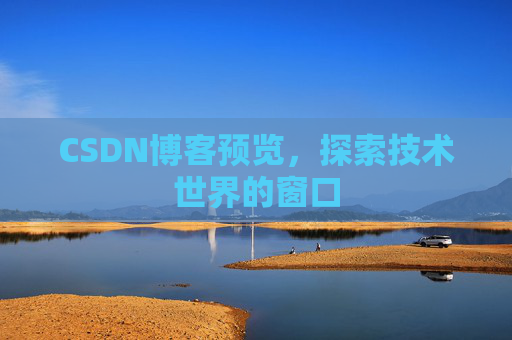 CSDN博客预览，探索技术世界的窗口